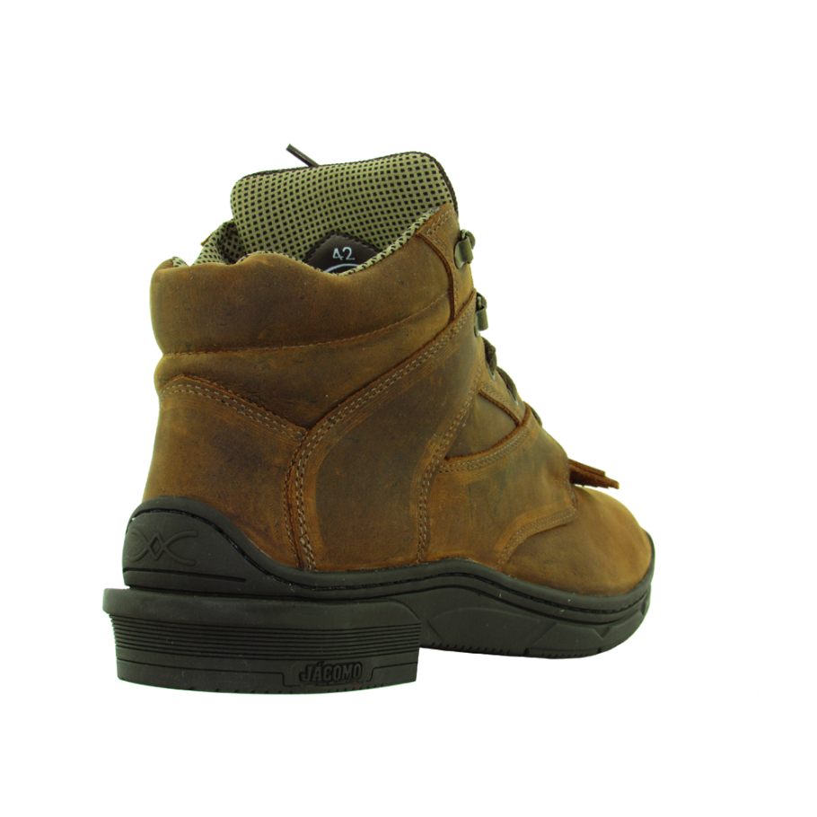Boot Tênis Country Coturno Unissex Crazy Amêndoa com Franja